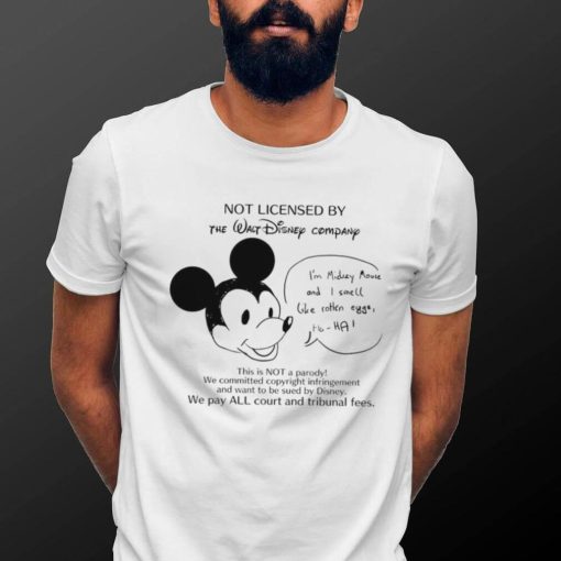 Mickey Mouse not licensed by the Walt Disney Company this is not a parody art shirt