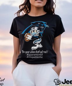 Mickey Mouse x Carolina Panthers The Year When Sh#t Got Real Logo Shirt