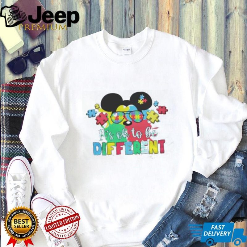 Mickey Ok To Be Different Autism Shirt, Disney Autism