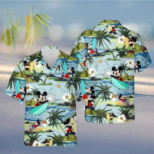 Mickey Surfing Hawaiian Shirt