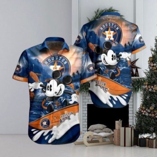 Mickey Surfing Houston Astros Astros MLB Gifts For Fans, Hawaiian Shirts Houston, Houston Astros Astros Hawaiian Shirt