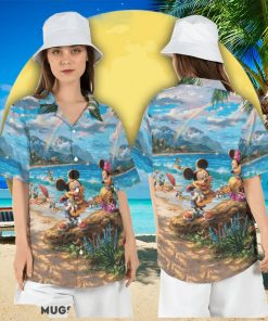 Mickey and Friends Vacation Hawaiian Shirt Disney Summer Tropical Short Sleeve Shirt