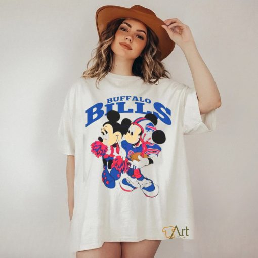 Mickey and Minnie Mouse Buffalo Bills football shirt