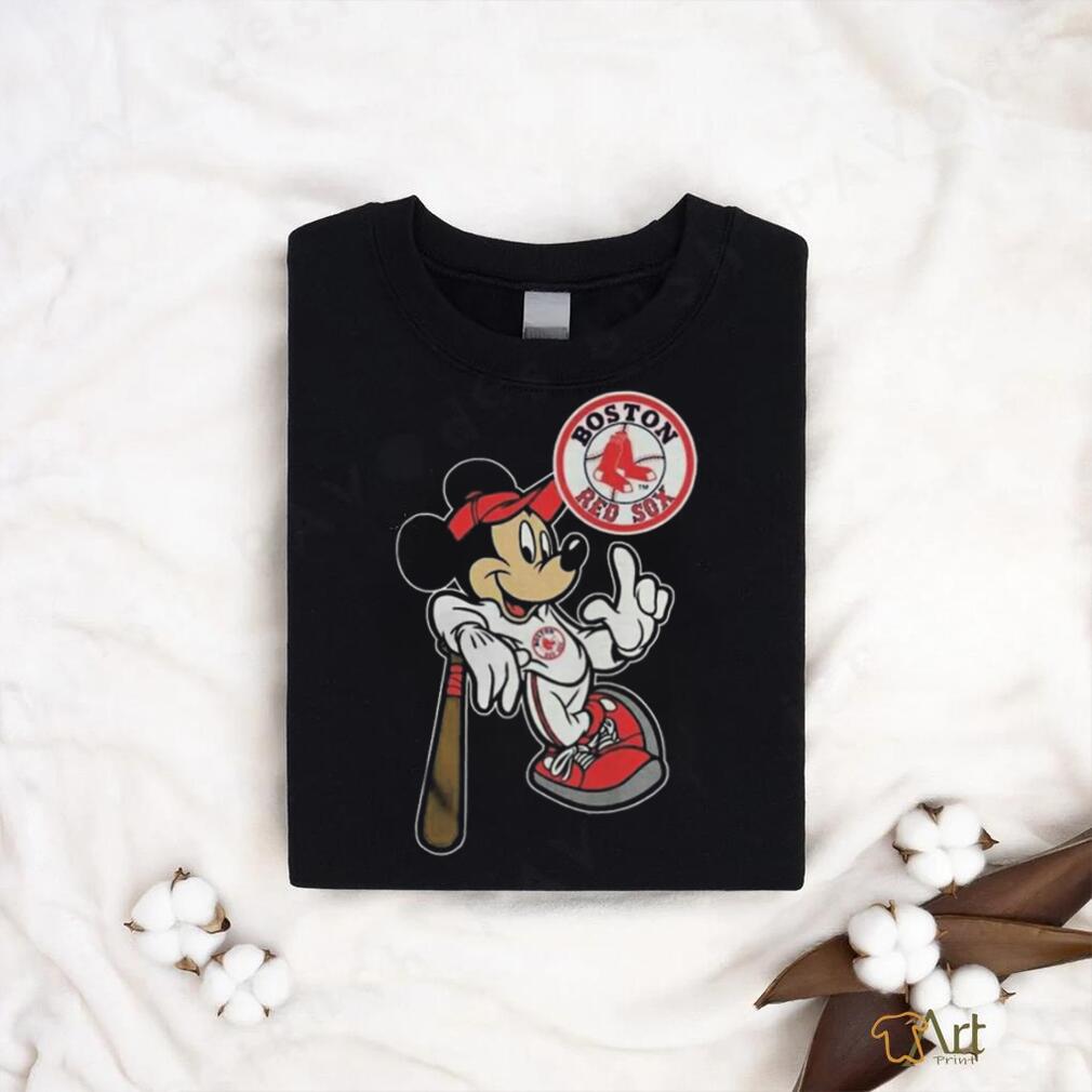 mickey mouse red sox world series shirt