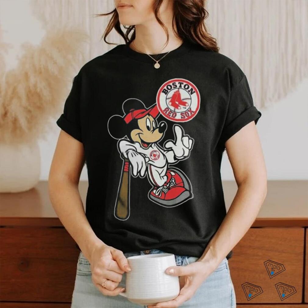 mickey mouse red sox world series shirt