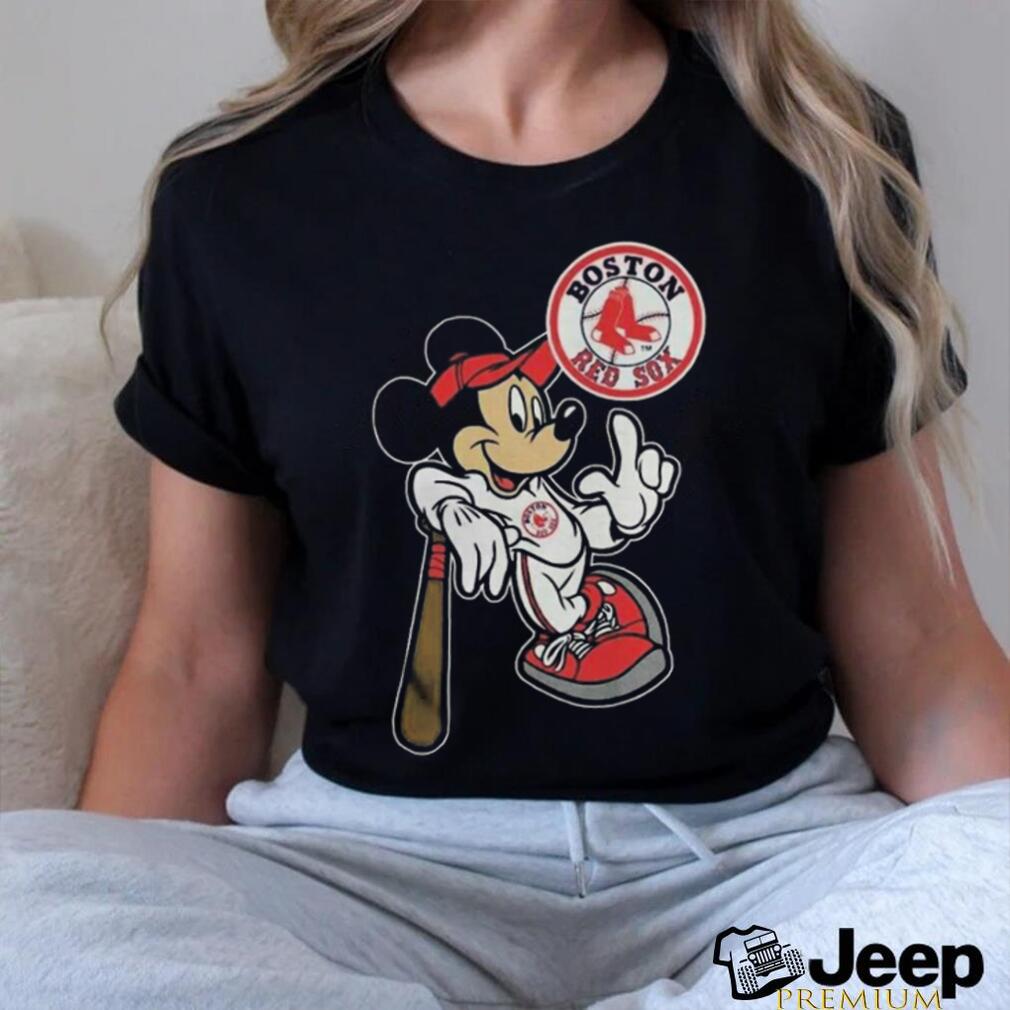 mickey mouse red sox world series shirt