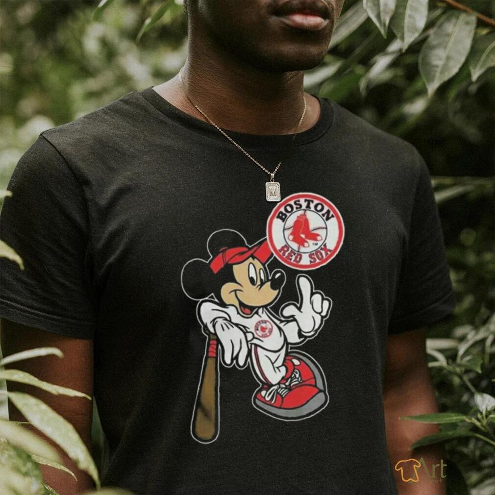 mickey mouse red sox world series shirt