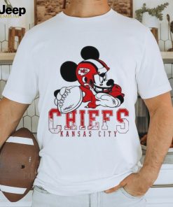 Mickey mouse playing Kansas city Chiefs disney inspired game day Football shirt