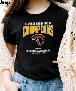 Midwest Rugby Union Champions Chicago Silverbacks Division 4 Men T Shirt