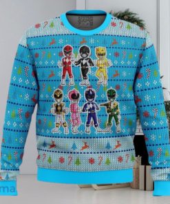 Mighty Morphin Chibis Power Rangers Ugly Christmas Sweater Unique Gift For Men And Women