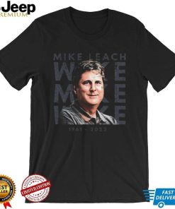 Mike Leach Rest In Peace 1961 2022 T Shirt