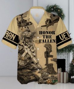 Military Hawaiian Shirt Honor The Fallen Us Veteran Best Hawaiian Shirts