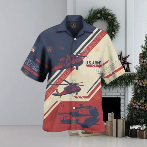 Military Hawaiian Shirt Veteran Us Army All Gave Some With Helicopter Best Hawaiian Shirts