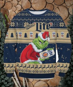 Miller Light Grinch AOP Ugly Christmas Sweater Christmas Gift For Men And Women