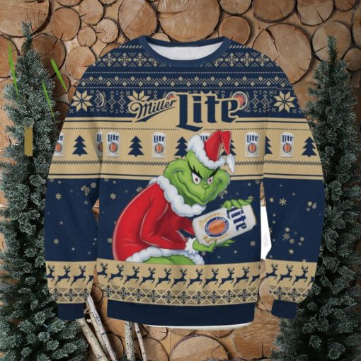 Miller Light Grinch AOP Ugly Christmas Sweater Christmas Gift For Men And Women