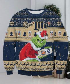 Miller Light x The Grinch Ugly Christmas Sweater