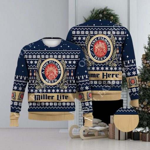 Miller Lite Beer Custom Limited Christmas Sweater