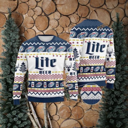 Miller Lite Beer Friends Christmas Sweater