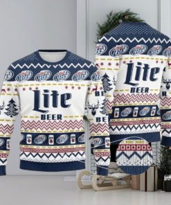 Miller Lite Beer Ugly Christmas Sweater