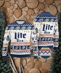 Miller Lite Beer Ugly Xmas Christmas Sweater Christmas Gift