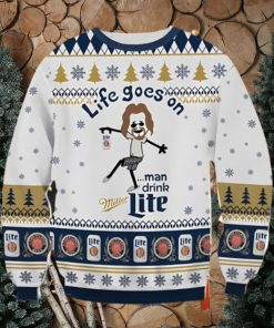 Miller Lite Dude Ugly Christmas Sweater Nice Gift For Everyone