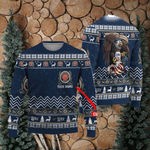 Miller Lite Eagle Ugly Christmas Sweater