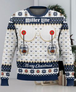 Miller Lite Titties Funny Ugly Christmas Sweater 2023 Christmas Gift 3D Sweater