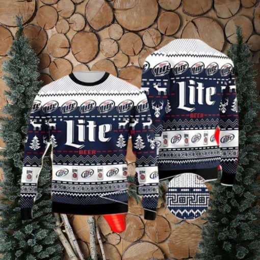 Miller Lite Ugly Sweater Nice Gift For Everyone