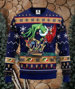 Milwaukee Brewers Grinch Christmas Ugly Sweater