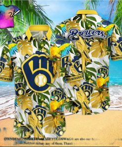 Milwaukee Brewers MLB Flower Full Printing Hawaiian Shirt