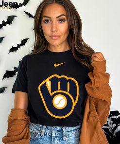 Milwaukee Brewers Nike Navy Batting Practice Logo Legend Performance T Shirt