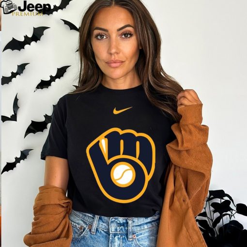 Milwaukee Brewers Nike Navy Batting Practice Logo Legend Performance T Shirt