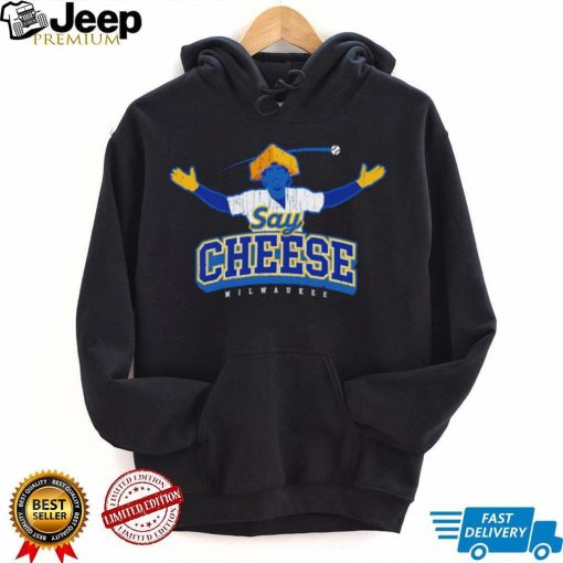 Milwaukee Brewers say Cheese art shirt