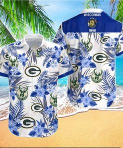 Milwaukee Bucks Green Bay Packers Hawaiian Shirt