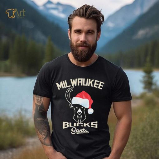 Milwaukee Bucks Santa Hat Christmas Shirt