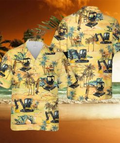 Mini Excavator Hawaiian Shirt