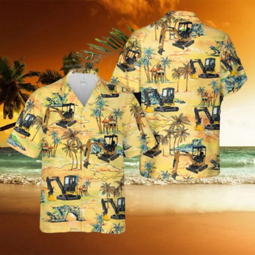 Mini Excavator Hawaiian Shirt