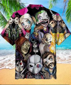 Mini Suicide Squad Comic Characters Hawaiian Shirt And Short