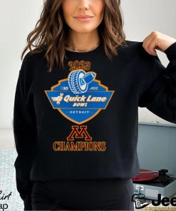 Minnesota Golden Gophers Champions 2023 Quick Lane Bowl shirt