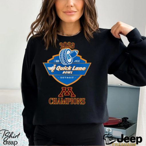 Minnesota Golden Gophers Champions 2023 Quick Lane Bowl shirt