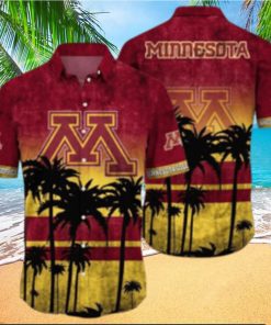Minnesota Golden Gophers Logo Coconut Tropical Hawaiian Shirt Beach Gift For Fans