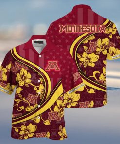 Minnesota Golden Gophers NCAA Us Flag Hawaiian Shirt Custom Summer Aloha Shirt