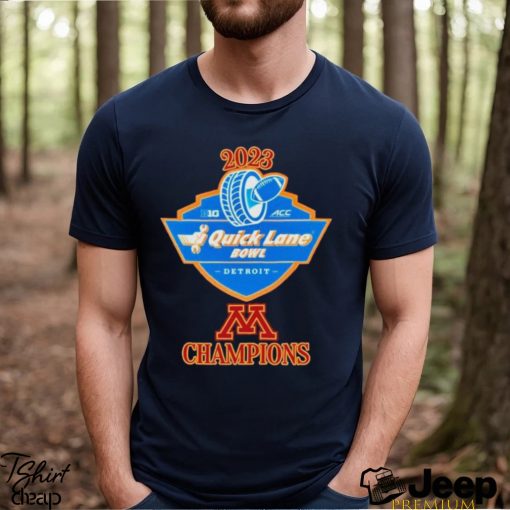 Minnesota Golden Gophers football 2023 Quick Lane Bowl Champions shirt