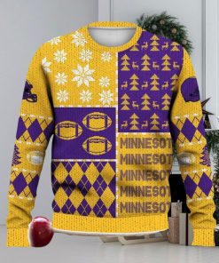 Minnesota Retro Football American Ugly Christmas Sweater For Men And Women