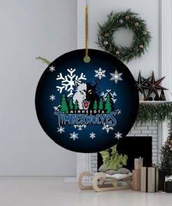 Minnesota Timberwolves NBA Custom Namer 2023 Holiday Chritmas Decorations Ornament