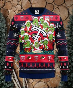 Minnesota Twins 12 Grinch Xmas Day Christmas Ugly Sweater