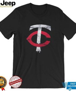 Minnesota Twins Fanatics Branded Weathered Official Logo Tri Blend T Shirt