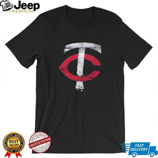 Minnesota Twins Fanatics Branded Weathered Official Logo Tri Blend T Shirt