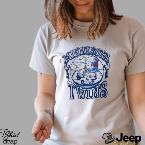 Minnesota Twins Grateful Dead fishing logo shirt