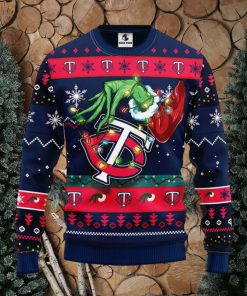 Minnesota Twins Grinch Christmas Ugly Sweater